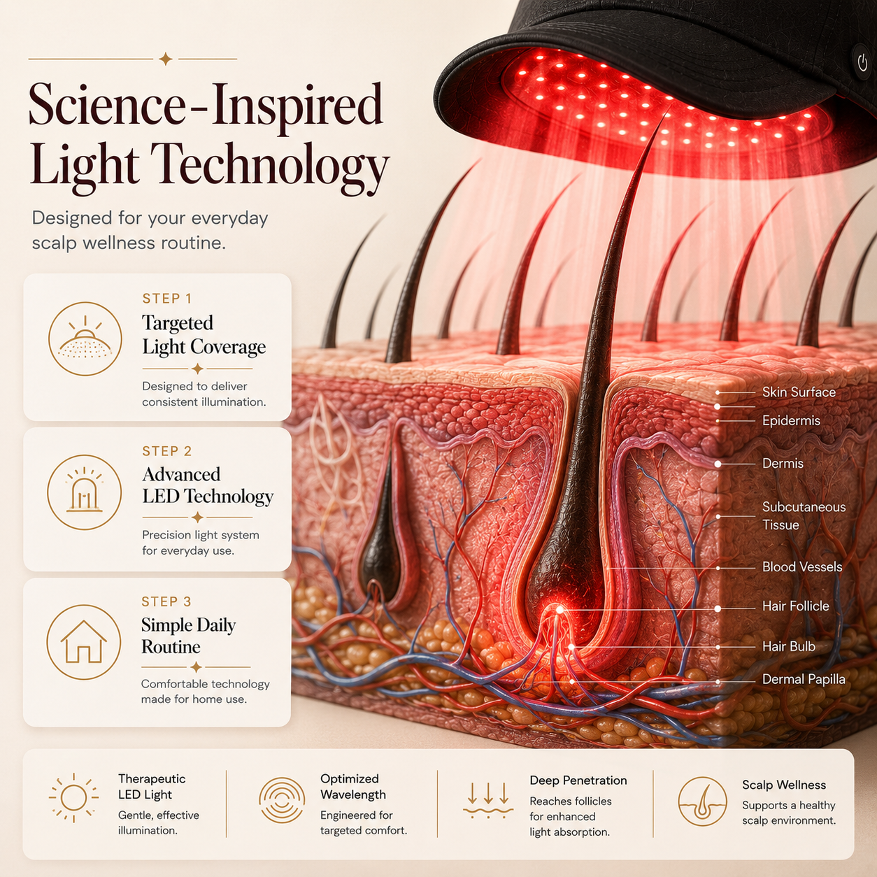 TruLume LED Hair Revival Cap